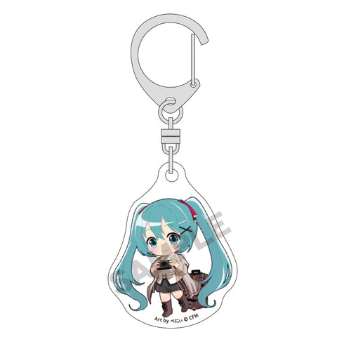 『初音ミク』ミニアクリルキーホルダー レッド